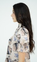 SIXDO Floral Mini Silk Dress